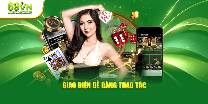 Giao diện dễ dàng thao tác